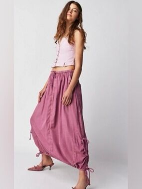 NWT FREE PEOPLE PICTURE PERFECT PARACHUTE SKIRT CACTUS FLOWER